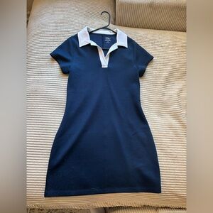 Abercrombie & Fitch Navy Mini Dress with White Collar
